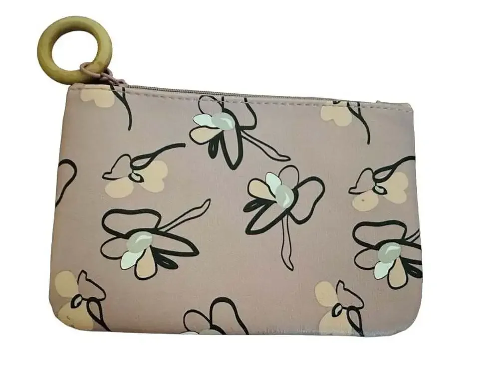 Ipsy Glam Bag Floral Lavender Cosmetic Bag